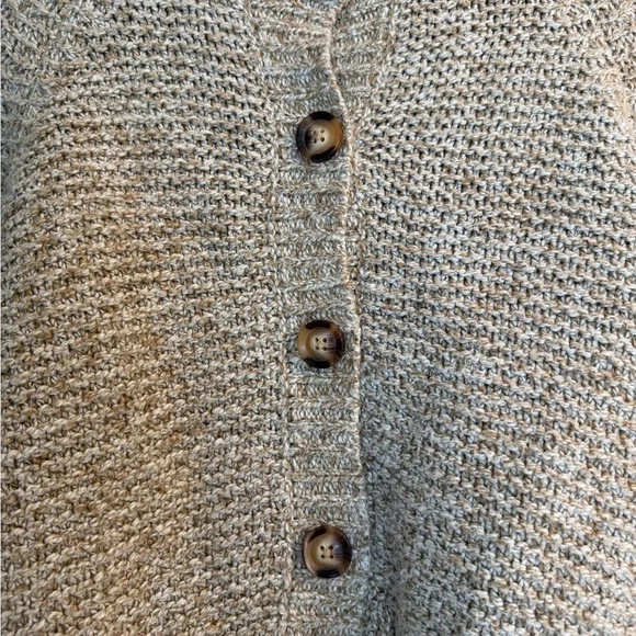 Universal Thread Chunky Knit Cardigan in Tan Women’s Small Spring Button up crop - Picture 2 of 9